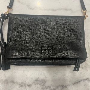 Tory Burch Black Leather Crossbody Purse